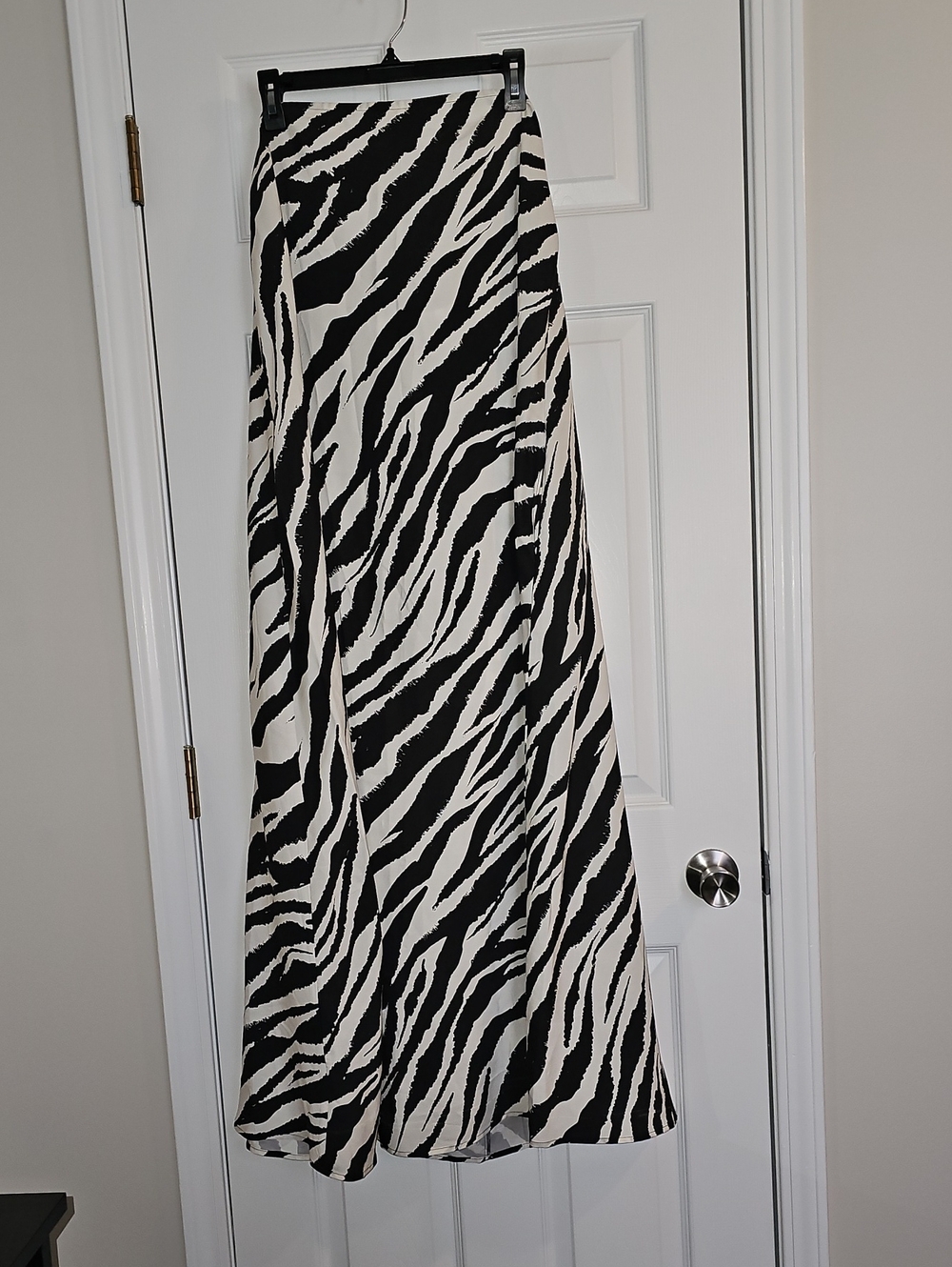 ASOS Black and White Zebra Maxi Skirt